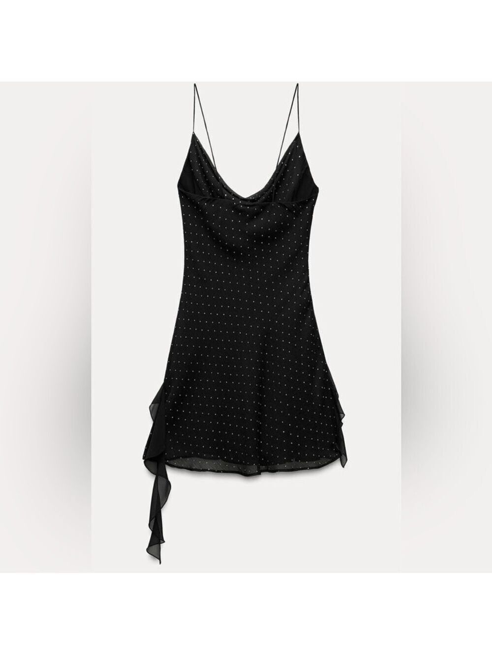 Zara Sparkly Ruffle Mini Dress - Picture 7 of 11